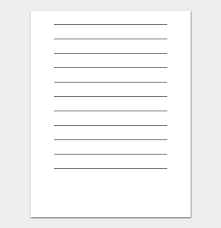 All you have example of double spaced essay to do is specify what style example of. Lined Paper Template 38 Free Lined Papers In Word Pdf