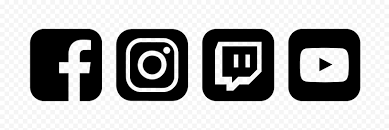 Hd Black Facebook Instagram Twitch Youtube Square Icons Png In 2021 Twitch Icon Youtube