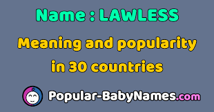 They do not need knowledge of their own military strength to back their genial. Lawlessness Meaning