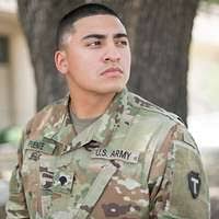 Spc. Tera Jones, the supply NCOIC for the Texas National