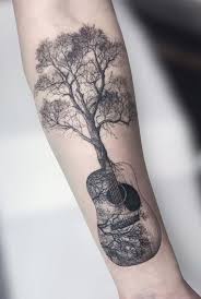 Cool Tree Tattoo Ideas C Tattoo Artist Joanna Litwin Guitar Tattoo Design Tattoos Music Tattoo Designs