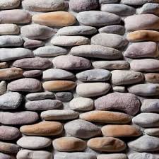 Colonial gray river rock full width veneer stone or thin stone cladding (spec sheet) brings beautiful sky natural stone color tones to our ashlar stone product line. Boulder Creek Pebblestone River Bed Stone Veneer Stonewood Products