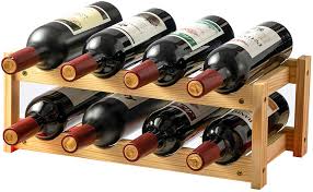 The loft bed, the convertable couch, and now, the dining table with wine storage. Buy Callenbach Wine Rack Countertop Wine Bottle Holder Table Wine Racks Freestanding Floor Wooden Tabletop 8 Bottles Wine Storage For Wine Cabinet Home Kitchen Dining Room Pantry Wine Cellar Bar Online In
