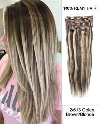 Many girls want to lighten their naturally blonde hair to make it just a little brighter and bolder, especially during the summer months. 18 9pcs 2 613 Dark Brown Light Blonde Highlight Straight Clip In Remy Human Hair Extensions Xmky Clip187144 102 99