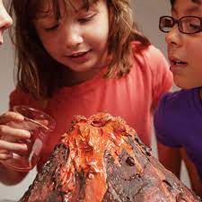 The red areas are covered by sulfurous deposits that are still warm from recent eruption. How To Make A Paper Mache Volcano That Erupts