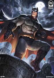 Dc Comics Batman Art Print By Sideshow Collectibles Dc Comics Batman Art Batman Canvas Batman Canvas Art