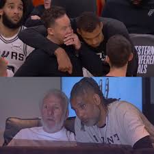 PAST & PRESENT: The NBC broadcast showed Mitch Johnson coaching up Victor Wembanyama, then, they panned to Gregg Popovich talking about the game with Tim Duncan 🗣️ Spurs royalty! 💯 WATCH: https://www.instagram.com/p/DYvsz_njSNA/?igsh ...