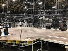 Installation Of Professional Sound Light Video And Stage Equipment Stock Photo Picture And Royalty Free Image Image 119566650