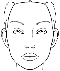 Blank Face Chart Sketch Coloring Makeup Sketch Template In 2020 Makeup Face Charts Face Chart Face Template