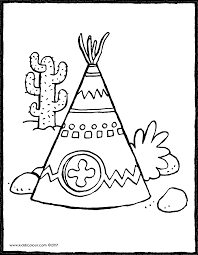 Indianerzelt Malvorlage Coloring And Malvorlagan