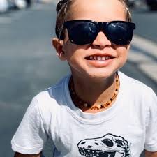 Collar de Ámbar Multicolor Opaco Bebés y Niños