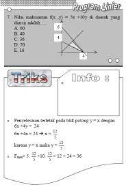 Maybe you would like to learn more about one of these? Rumus Cepat Matematika Program Linear