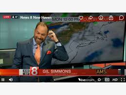 Busy Morning For Meteorologist Gil Simmons As He Returns To WTNH-TV: VIDEO 