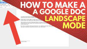 How To Make A Google Doc Landscape Mode Youtube Is there any way to make a single page landscape in google docs?