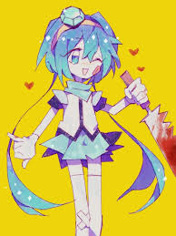 katasu yasumi, vocaloid, aoki lapis, 1girl, aqua scarf - Anime R34