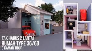 Sedangkan luas lahan 60 m2 lebih mudah menghitungnya, biasanya berasal dari tanah kavling. Membuat Rumah Type 36 60 Jadi 3 Kamar Tidur