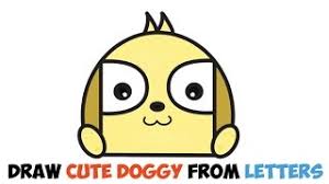 I also wanted to find cute dogs that are easy to draw and would be suitable for bullet journals or planners. How To Draw A Cute Cartoon Puppy Doggy From Letters Easy Step By Step Drawing Lesson For Children How To Draw Step By Step Drawing Tutorials