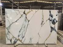 White Artificial Marble Engineered Stone Slabs from China - StoneContact.com
