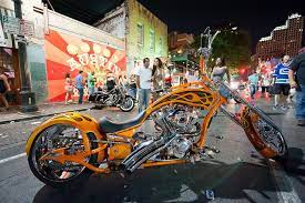 Motorcycle Night In Austin Lowrider Bike Bike Rally Biker Rallies