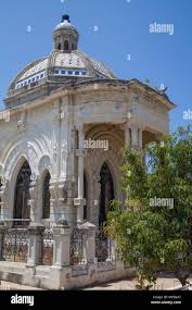Graves and statuary in the Cementerio de Colon Havana Cuba Stock Photo