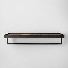 Besy bathroom lavatory glass shelf with towel bar and rail, wall mount with screws,heavy duty sus304 stainless steel storage shelves, square base, brushed nickel finish. Chip And Joanna Gaines S Entire Fall 2018 Target Line Is Here Shop It All Bathroom Towel Bar Towel Bar Bathroom Towels