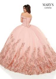 Luxury burgundy ball gown pageant dresses for girls long flower puffy tulle prom wedding birthday christmas. Carmina Quinceanera Dresses Style Mq1075 In Blush Rose Gold Or Jade Gold Color