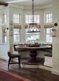 A wonderful idea, this corner kitchen nook belongs in an architect's own house in brooklyn, new york. Whimsical Shingle Style Home Features Fabulous Living On Lake Geneva Farmhouse Dining Room Dining Nook Farmhouse Dining