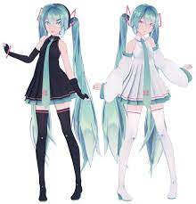 Hatsune Miku Sour Black Sour White Hatsune Miku Miku Hatsune Miku Outfits