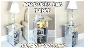 Dollar Tree Mirrored End Table Tutorial Youtube Graceful reflecting off the shimmering diamonds and mirror.