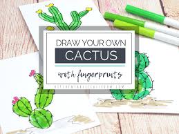Fingerprint Cactus Make Your Own Cactus Drawing The Kitchen Table Classroom #howtodraw #drawsocute ★easy, simple follow along drawing lessons for beginners. fingerprint cactus make your own