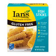 Ingredients fish sticks whole pollock fillets, batter (water, yellow corn flour, corn starch, sea salt, garlic powder) breader (milled corn, cane sugar). Save On Ian S Fish Sticks Wheat Free Gluten Free Frozen Order Online Delivery Giant