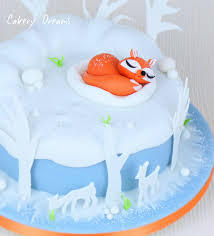 Eine Winterlandschaft Mit Fuchs Www Cakerydreams De Fondant Cake Winter Christmas Weihnachten Torten Kuchen Ideen Motivtorten Weihnachtskuchen