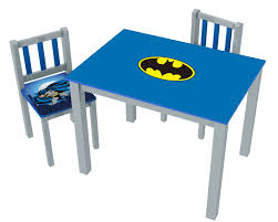 Batman Kids 3 Piece Rectangle Table And Chair Set Kids Table And Chairs Kids Wooden Table Kids Table Chair Set