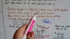 Grade 7 Math 5 2 Calculate Markup Or Markdown Youtube