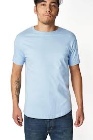 Buy Heather Light Blue Crew Neck T Shirt For Short Men Ash Erie
