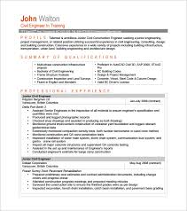 senior civil engineer resume sample doc