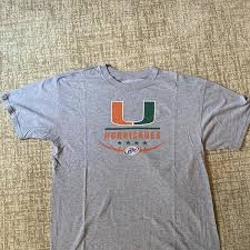 Gray Miller Light Miami Hurricanes Football Vintage T Shirt Men S Xl Apparel Shirts