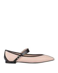 Emporio Armani Ballet Flats In Pale Pink Modesens