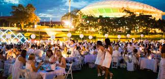 So you just stretch them over the ends and the whole thing snaps together in about 2 seconds. Adelaide S Gorgeous White Event Diner En Blanc Made Easy Plus Your Exclusive Access