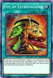 These cards are banned for a reason, they're absolutely, disgustingly overpowered. Pot Of Extravagance Secret Rare Mint Nm Sast En067 Yugioh Ebay
