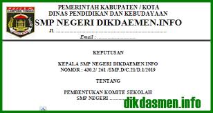 Maybe you would like to learn more about one of these? Download Sk Komite Sekolah Tahun 2020 2021 Dikdasmen Info