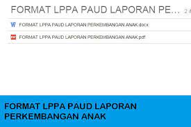Kumpulan Berkas Sekolah Download Format Lppa Laporan Perkembangan Anak Paud Tk Kb Terbaru Pendidikan Anak Usia Dini Kepala Sekolah Pendidikan