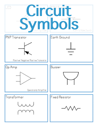 Electric Circuit Symbols Flashcards Stem Sheets Science Electricity Flashcards Physics Lessons