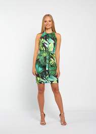 Envy Fashion Dzsungel testhezálló ruha övvel