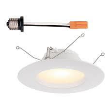 Use in new construction, remodeler and retrofit installation in halo and other compatible 5 in. Commercial Electric 5 In And 6 In White Integrated Led Recessed Can Light Trim Cer6730nwh40 The Home Depot