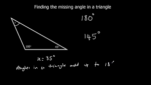 Check whether triangle is valid or not if sides are given. Finding A Missing Angle In A Triangle Youtube