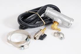 Toolbox lid must be approx. Auxiliary Fuel Line Connection Kit