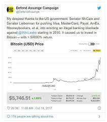 Eligible cards are american express u. We Know Bitcoin Saved Wikileaks Wikileaks Was Forced To Receive Donations Only Through Btc Since Visa Master Amex Paypal Etc Were Cut Off Via Usa Embargo Do You Know Of Any Other Cases Where Bitcion Allowed