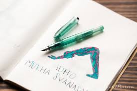Robert Oster Tranquility With A Noodler S Nib Creaper Truk Lagoon Monday Matchup 135 Fountain Pens Calligraphy Bottled Ink Fountain Pen Ink