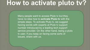 How to's basic 'how to' information. Pluto Tv Activate 1888 991 4783 Activate Pluto Tv Youtube